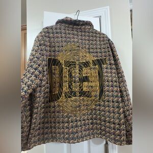 DIET STARTS MONDAY
Embroidered Safety Pin Tweed Jacket pit to pit 25 (mix11)